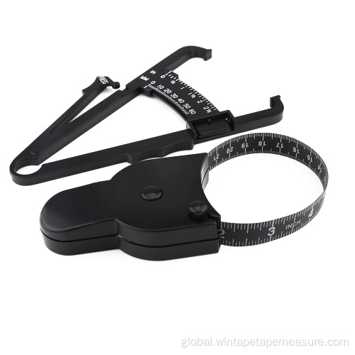 Metric Black Body Fat Caliper Black Body Tape Measure Fat Caliper Factory